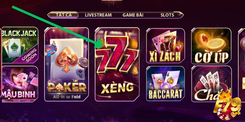 Nhấn vào trò chơi để bắt đầu tham gia